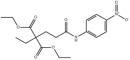 diethyl 2-ethyl-2-(3-((4-nitrophenyl)amino)-3-oxopropyl)malonate Structural