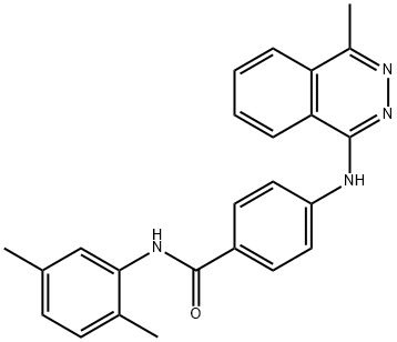 N-(2,5-dimethylphenyl)-4-[(4-methylphthalazin-1-yl)amino]benzamide Structural