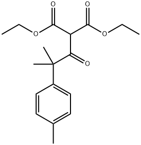 diethyl 2-(2-methyl-2-p-tolylpropanoyl)malonate Structural