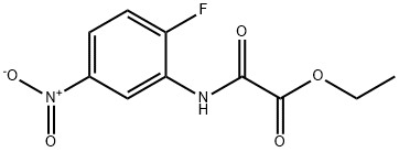 ethyl 2-((2-fluoro-5-nitrophenyl)amino)-2-oxoacetate Structural