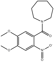 azepan-1-yl(4,5-dimethoxy-2-nitrophenyl)methanone Structural