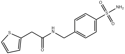 N-(4-sulfamoylbenzyl)-2-(thiophen-2-yl)acetamide Structural