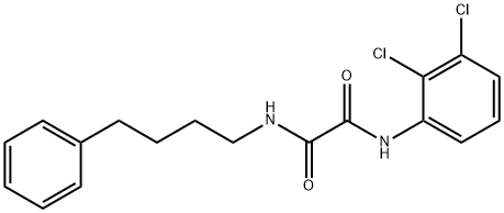 N-(2,3-dichlorophenyl)-N'-(4-phenylbutyl)ethanediamide Structural