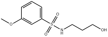 N-(3-hydroxypropyl)-3-methoxyBenzenesulfonamide Structural