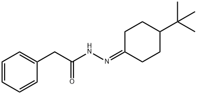 N'-(4-(tert-butyl)cyclohexylidene)-2-phenylacetohydrazide Structural