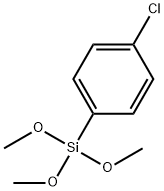 (p-Chlorophenyl)Trimethoxysilane Structural