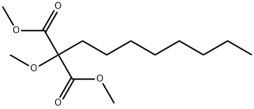 dimethyl 2-octyl-2-methoxymalonate Structural
