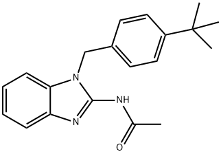 N-[1-(4-tert-butylbenzyl)-1H-benzimidazol-2-yl]acetamide Structural