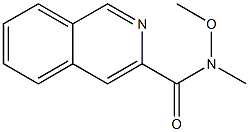 N-methoxy-N-methylisoquinoline-3-carboxamide Structural