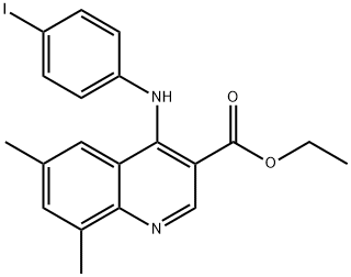ethyl 4-((4-iodophenyl)imino)-6,8-dimethyl-1,4-dihydroquinoline-3-carboxylate Structural