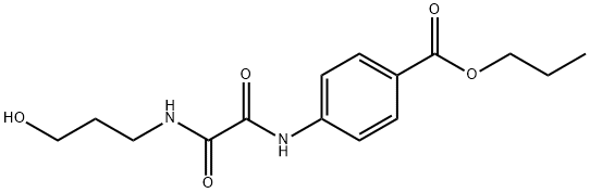 propyl 4-(2-((3-hydroxypropyl)amino)-2-oxoacetamido)benzoate Structural