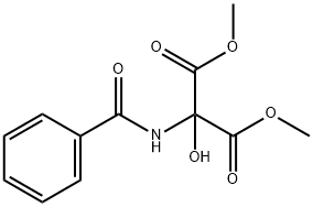 dimethyl 2-benzamido-2-hydroxymalonate Structural