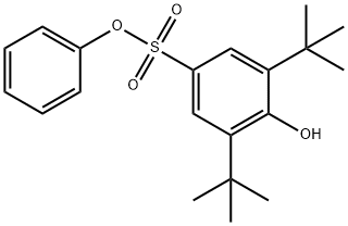 phenyl 3,5-di-tert-butyl-4-hydroxybenzenesulfonate Structural