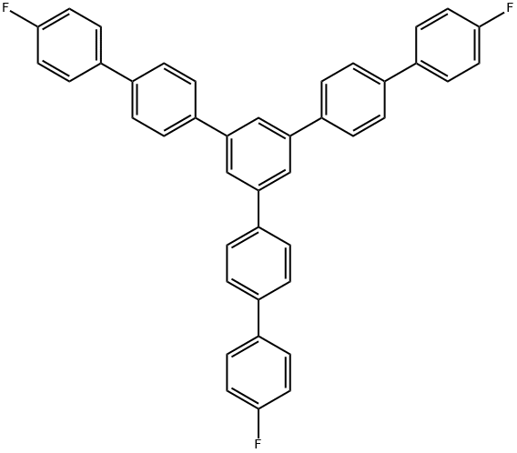 1,3,5-Tris(4'-fluorobiphenyl-4-yl)benzene Structural