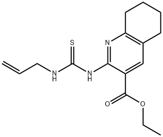 ethyl 2-(3-allylthioureido)-5,6,7,8-tetrahydroquinoline-3-carboxylate Structural