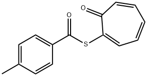 S-(7-oxocyclohepta-1,3,5-trien-1-yl) 4-methylbenzothioate Structural