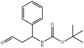 tert-butyl 3-oxo-1-phenylpropylcarbamate Structural