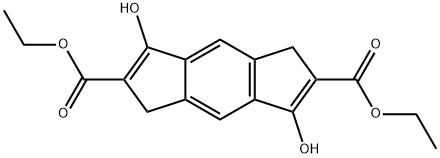 diethyl 3,7-dihydroxy-1,5-dihydro-s-indacene-2,6-dicarboxylate Structural