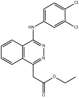 ethyl 2-(4-((3,4-dichlorophenyl)imino)-3,4-dihydrophthalazin-1-yl)acetate Structural