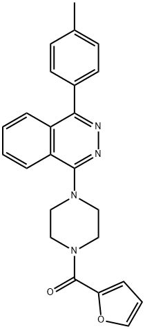 furan-2-yl{4-[4-(4-methylphenyl)phthalazin-1-yl]piperazin-1-yl}methanone Structural
