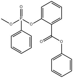 phenyl 2-((methoxy(phenyl)phosphoryl)oxy)benzoate Structural