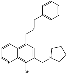 5-[(Benzyloxy)methyl]-7-(1-pyrrolidinylmethyl)-8-quinolinol