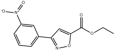 ethyl 3-(3-nitrophenyl)isoxazole-5-carboxylate Structural