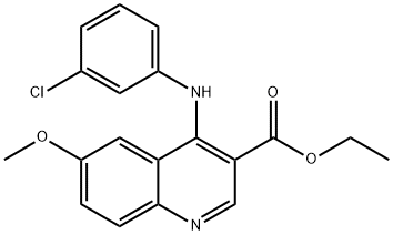 ethyl 4-((3-chlorophenyl)imino)-6-methoxy-1,4-dihydroquinoline-3-carboxylate Structural