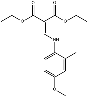 diethyl 2-((4-methoxy-2-methylphenylamino)methylene)malonate Structural