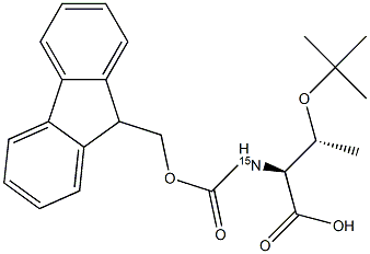L-THREONINE-N-FMOC, O-T-BUTYL ETHER (15N) Structural