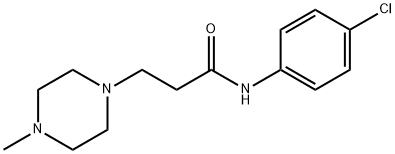 N-(4-chlorophenyl)-3-(4-methyl-1-piperazinyl)propanamide Structural