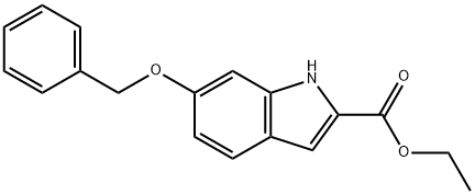 ethyl 6-(benzyloxy)-1H-indole-2-carboxylate Structural
