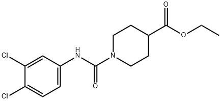 ethyl 1-((3,4-dichlorophenyl)carbamoyl)piperidine-4-carboxylate Structural
