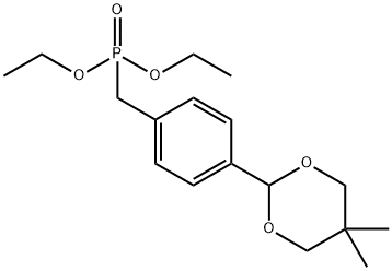 diethyl 4-(5,5-dimethyl-1,3-dioxan-2-yl)benzylphosphonate Structural