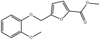 methyl 5-[(2-methoxyphenoxy)methyl]furan-2-carboxylate Structural