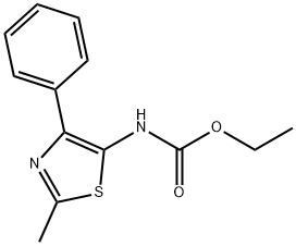 ethyl (2-methyl-4-phenylthiazol-5-yl)carbamate Structural