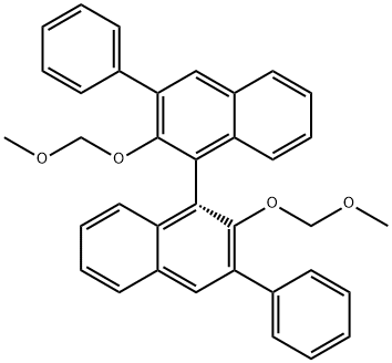 R-2,2'-bis(methoxymethoxy)-3,3'-diphenyl-1,1'-Binaphthalene Structural