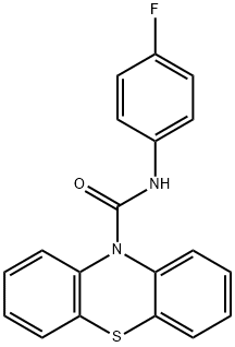 N-(4-fluorophenyl)-10H-phenothiazine-10-carboxamide Structural