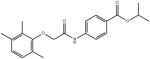 isopropyl 4-(2-(2,3,6-trimethylphenoxy)acetamido)benzoate Structural