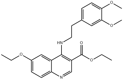 ethyl 4-((3,4-dimethoxyphenethyl)imino)-6-ethoxy-1,4-dihydroquinoline-3-carboxylate Structural