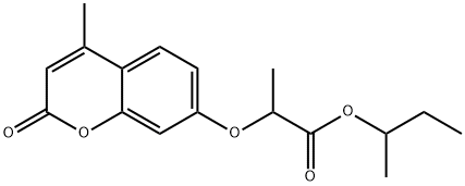 sec-butyl 2-[(4-methyl-2-oxo-2H-chromen-7-yl)oxy]propanoate Structural