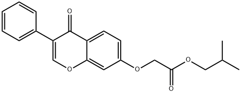 isobutyl [(4-oxo-3-phenyl-4H-chromen-7-yl)oxy]acetate Structural