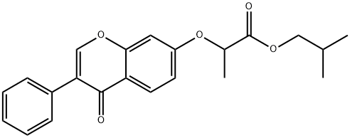 isobutyl 2-((4-oxo-3-phenyl-4H-chromen-7-yl)oxy)propanoate Structural