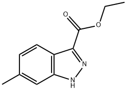 6-Methyl-1H-indazole-3-carboxylic acid ethyl ester Structural