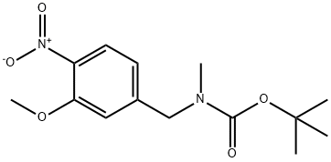 tert-butyl 3-methoxy-4-nitrobenzyl(methyl)carbamate Structural