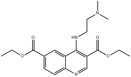 diethyl 4-{[2-(dimethylamino)ethyl]amino}-3,6-quinolinedicarboxylate Structural