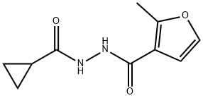 N'-(cyclopropylcarbonyl)-2-methylfuran-3-carbohydrazide Structural
