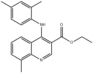 ethyl 4-((2,4-dimethylphenyl)imino)-8-methyl-1,4-dihydroquinoline-3-carboxylate Structural