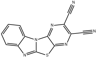 pyrazino[2',3':4,5][1,3]thiazolo[3,2-a]benzimidazole-2,3-dicarbonitrile Structural