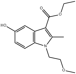 ethyl 5-hydroxy-1-(2-methoxyethyl)-2-methyl-1H-indole-3-carboxylate Structural